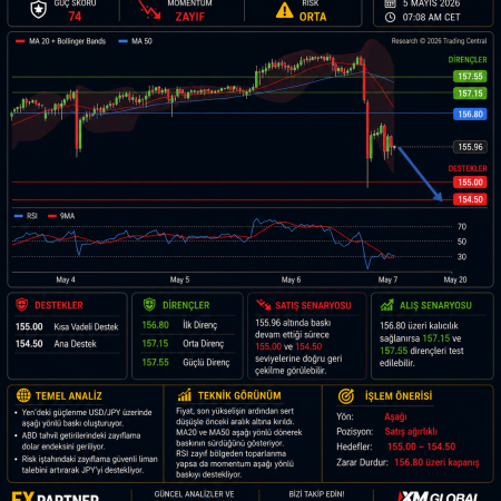 USDJPY – Güniçi Teknik ve Temel Analizi